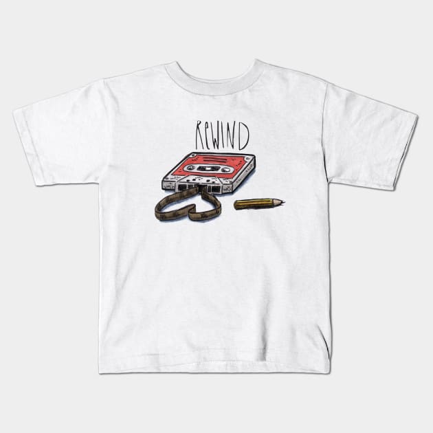 Rewind Kids T-Shirt by pmkhimself